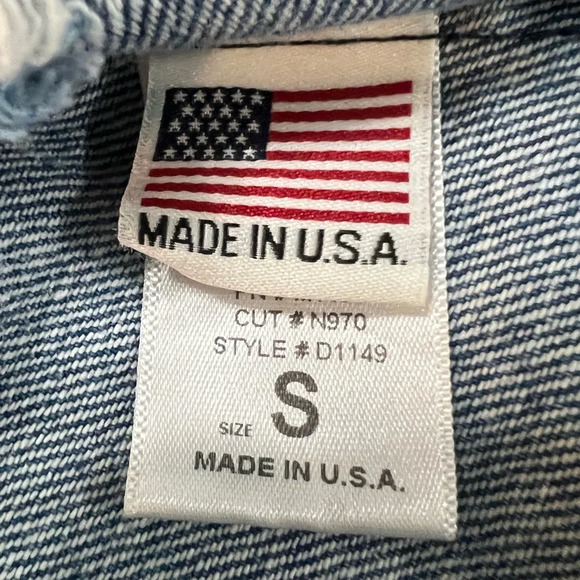 Vibrant MIU Distressed Denim 3/4 Sleeve High Low Dress.‎ Size Small. NWT. - Picture 10 of 12